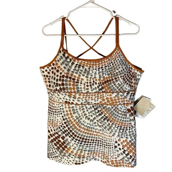 Aventura Clothing Co Golden Orange Pebbles Tank, NWT. Sustainable Clothing - Picture 1 of 14